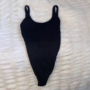 Black Hollister One Piece Swim Suit